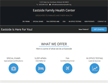 Tablet Screenshot of eastsidefamilyhealth.com